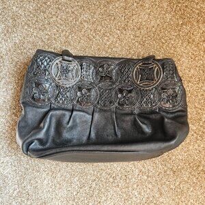 Brighton Purse Nala Black Pebbled Leather Masterpiece Collection